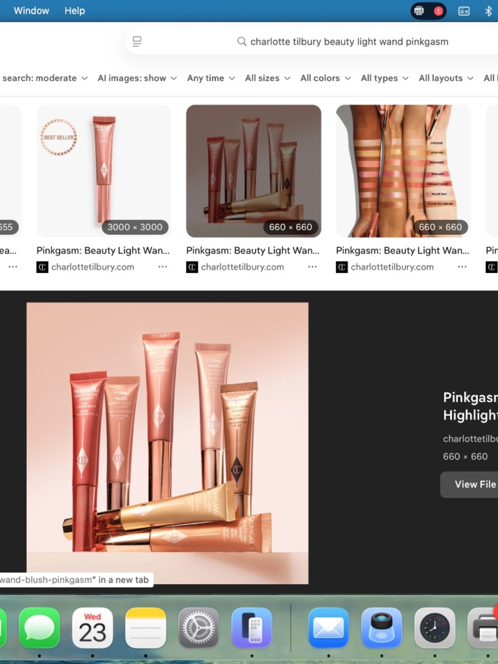 Charlotte Tillbury Glowgasm Beauty Light Wand in Pinkgasm